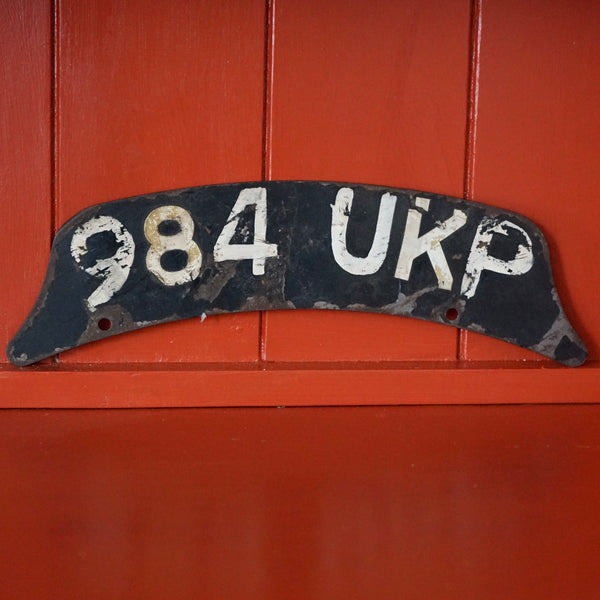 Motorcycle Number Plate - 984 UKP