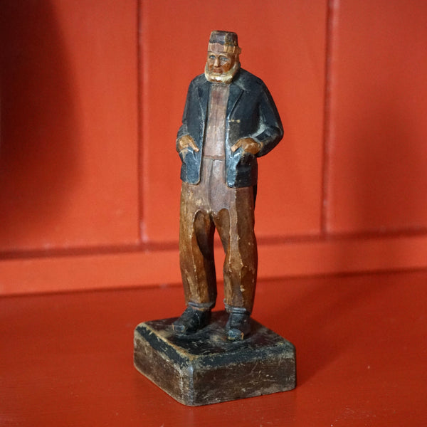 Hand Carved Wooden Man