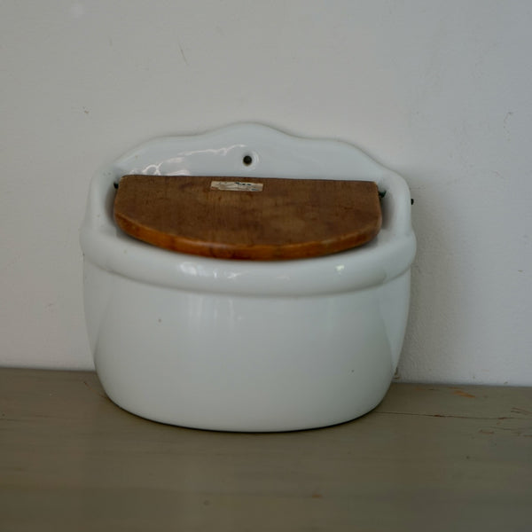 French Ceramic Match or Salt Holder