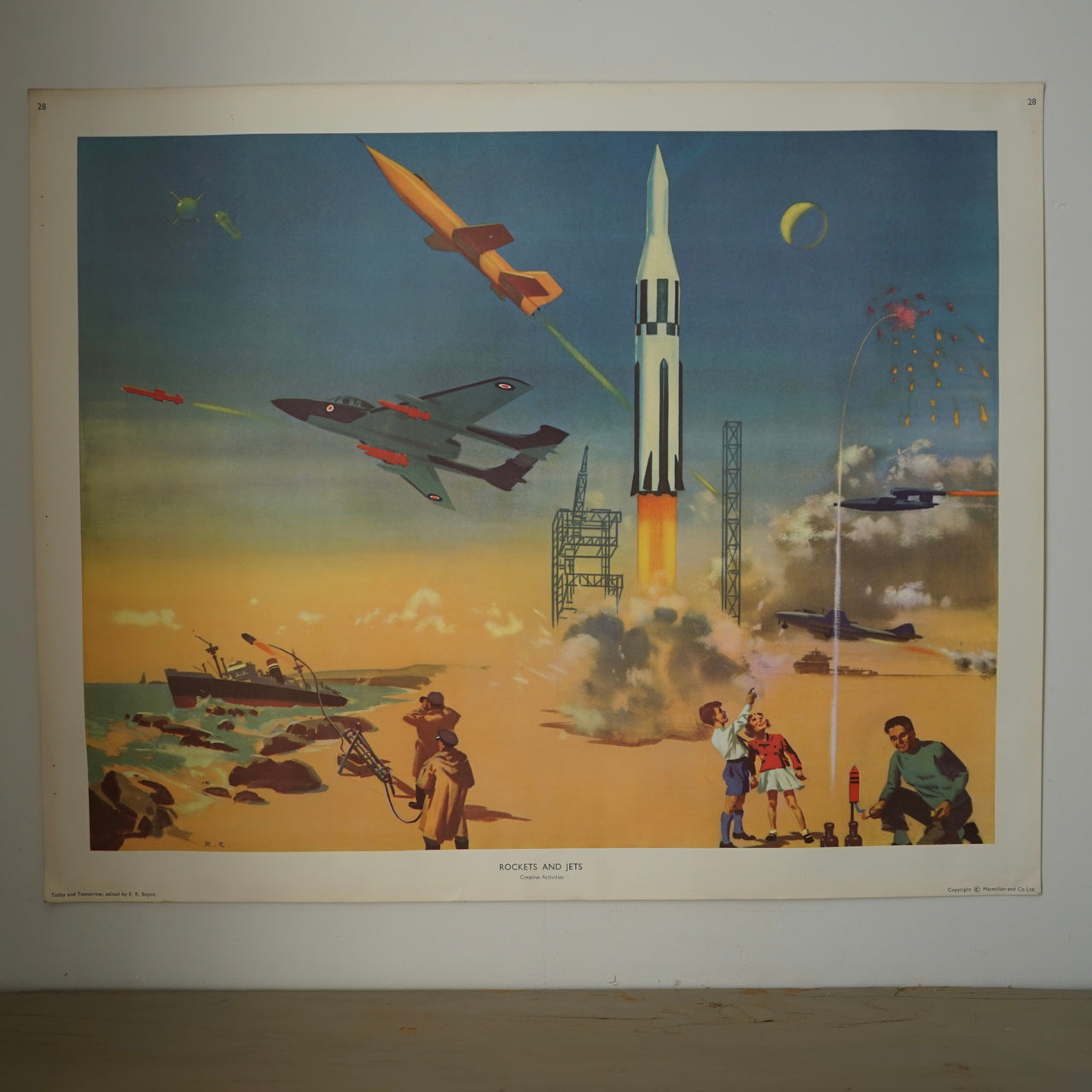 'Rockets and Jets' Educational Print