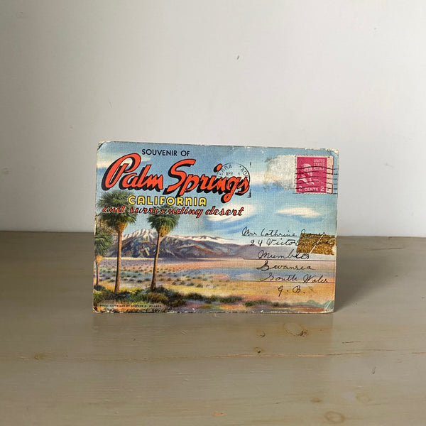 Palm Springs Souvenir Fold Out Postcard