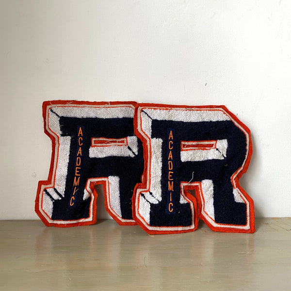 'R' Flannel Varsity Patch