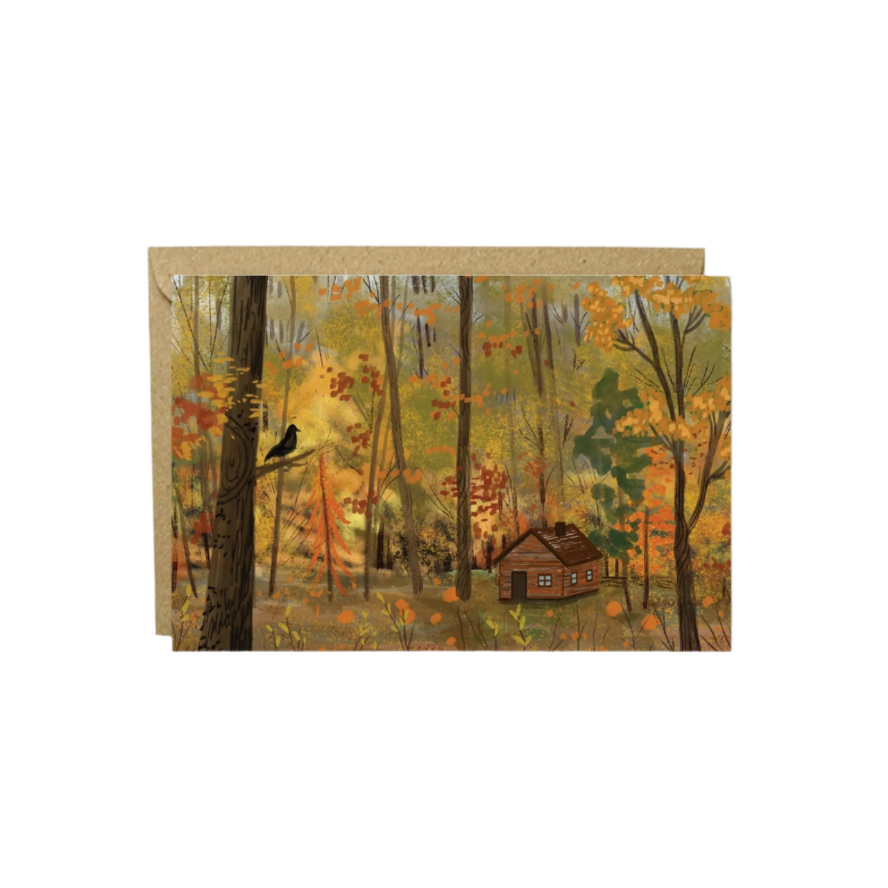 Smokey Cabin Card
