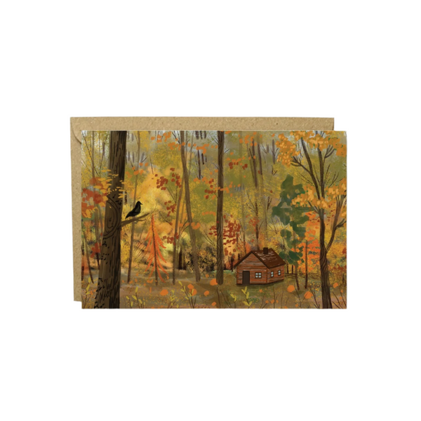 Smokey Cabin Card