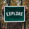 'Explore' Camp Flag