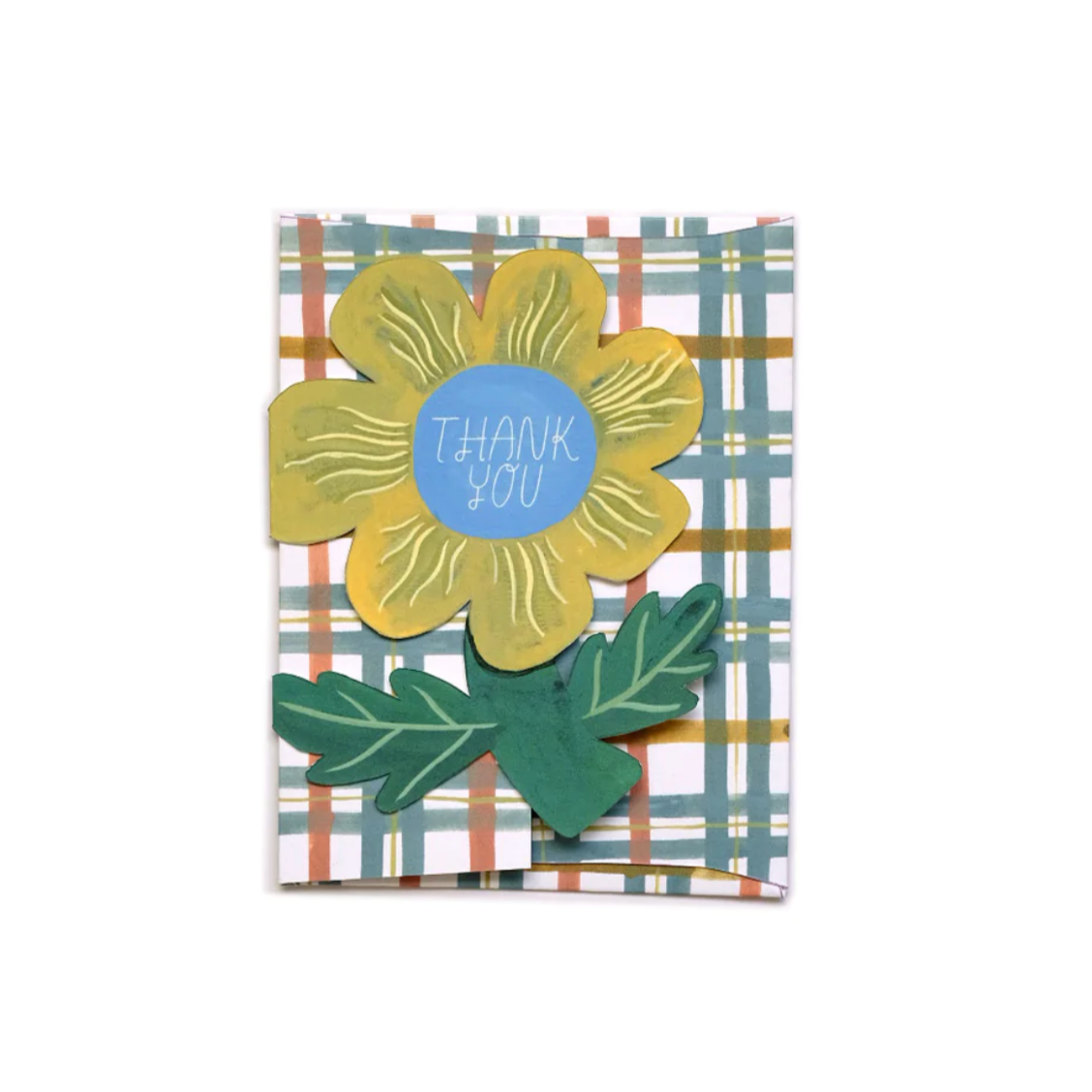 'Thank you' Die Cut Greetings Card