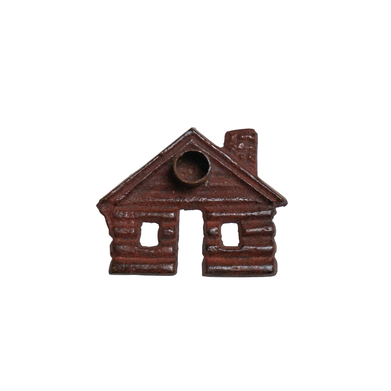 Brass Log Cabin Incense Burner