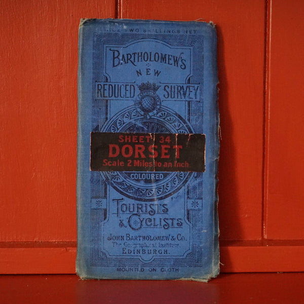 Bartholomews Tourists & Cyclists Map - Dorset