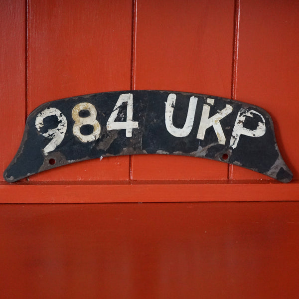Motorcycle Number Plate - 984 UKP