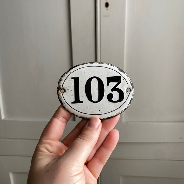 French enamelled Door Number 103