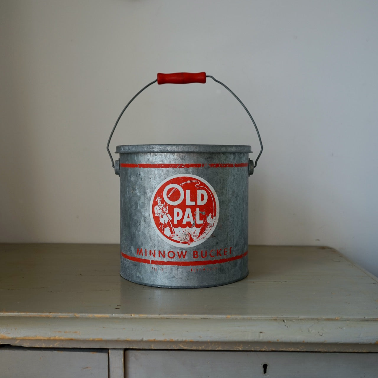 1950's Old Pal Minnow Bucket.