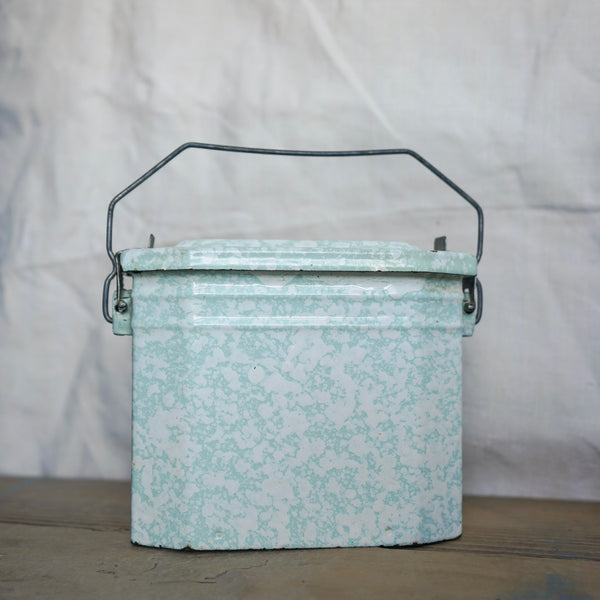 French Enamel Marble Lunchbox