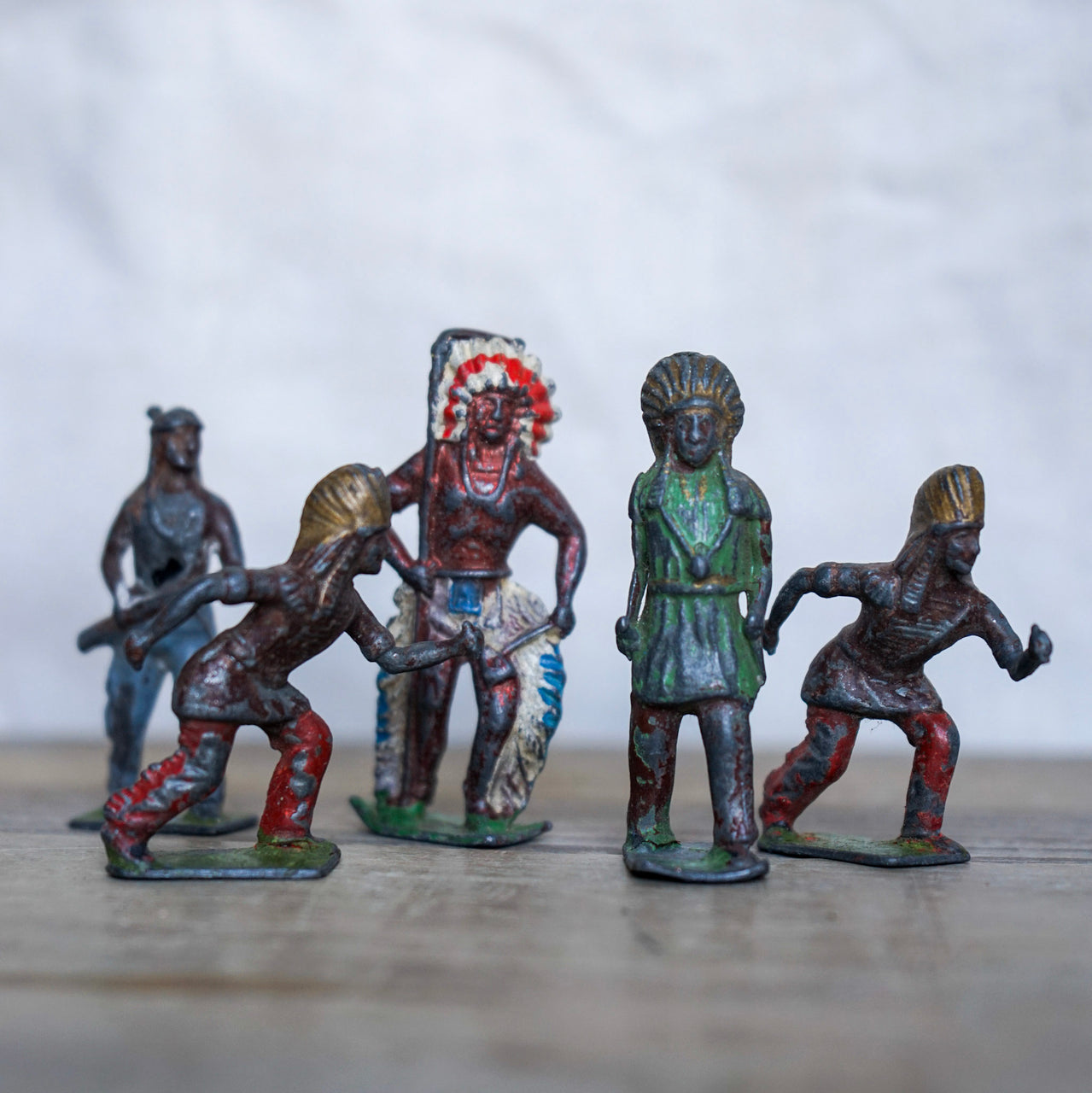 Lead Native American Figurines