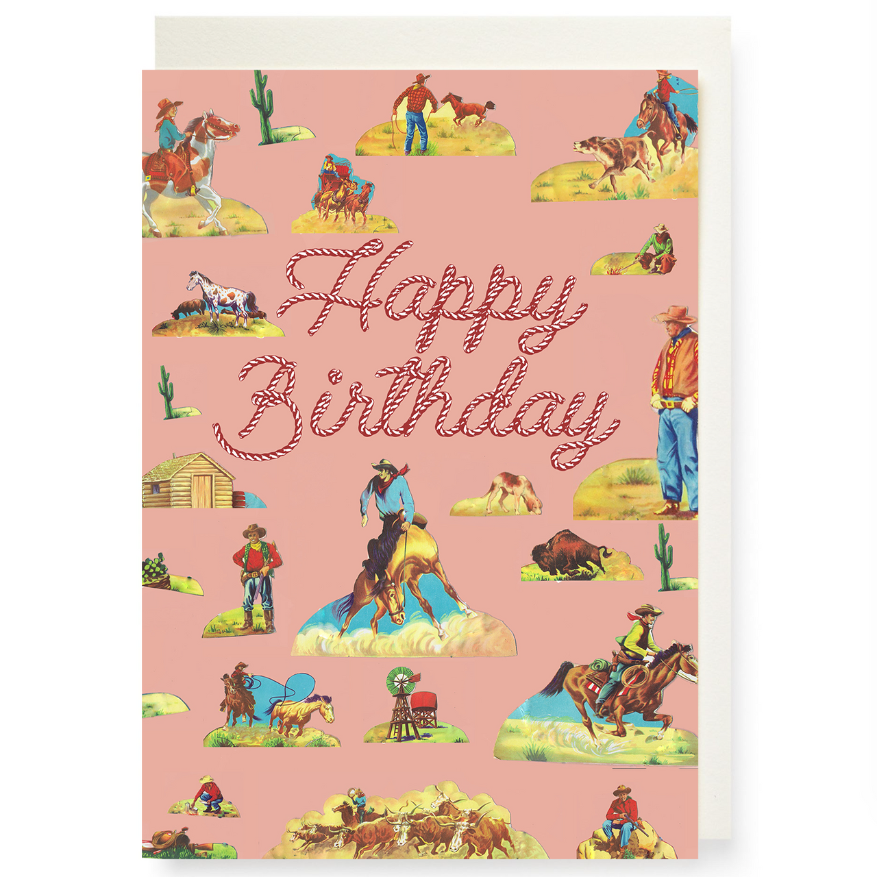 'Happy Birthday' Cowboys Greetings Card