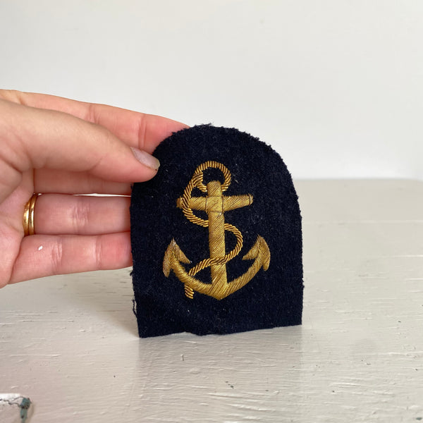 Embroidered Naval Anchor Patch