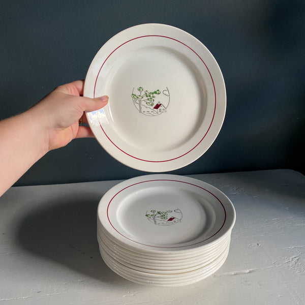 Vintage Salins France Plates