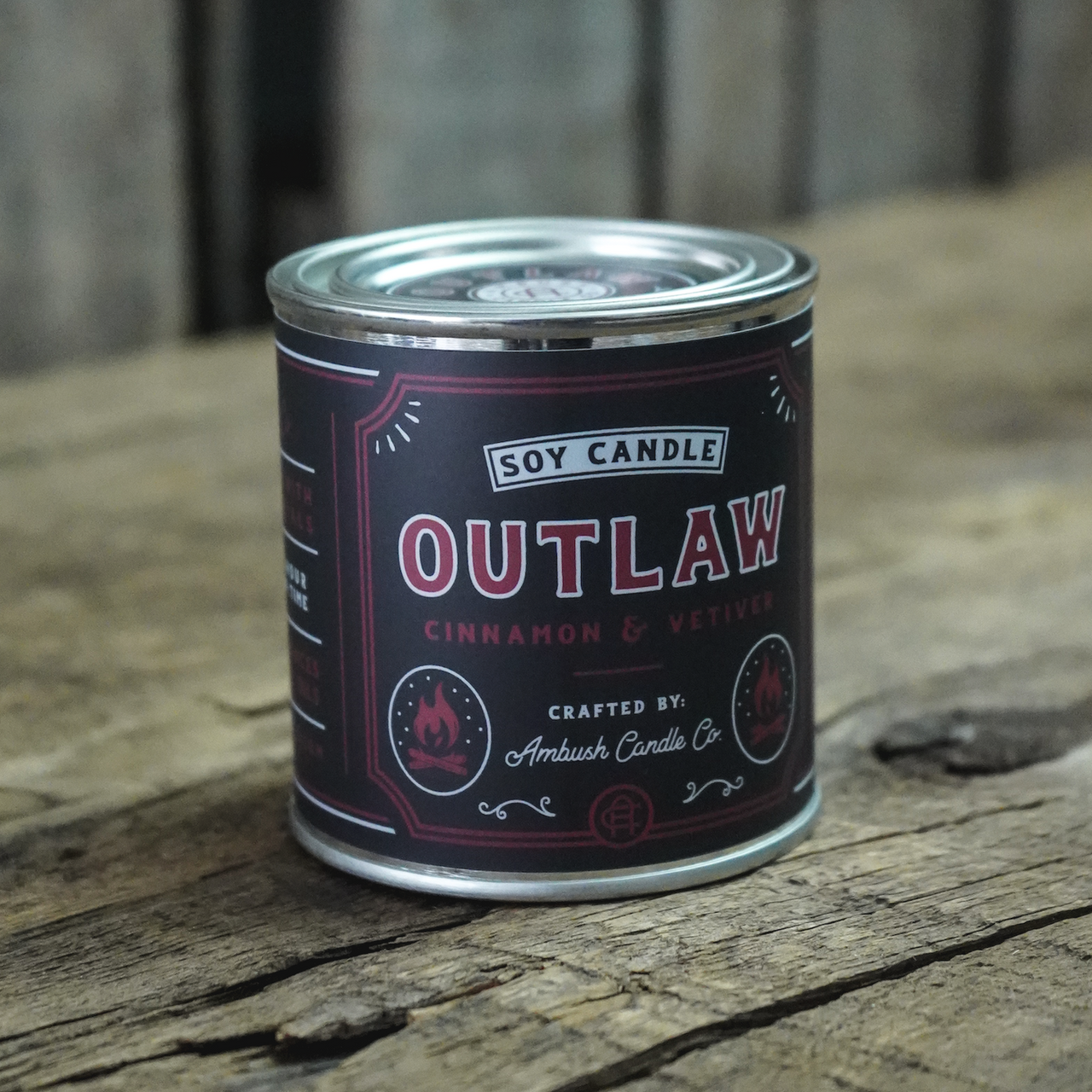 Outlaw - Cinnamon + Vetiver Soy Candle