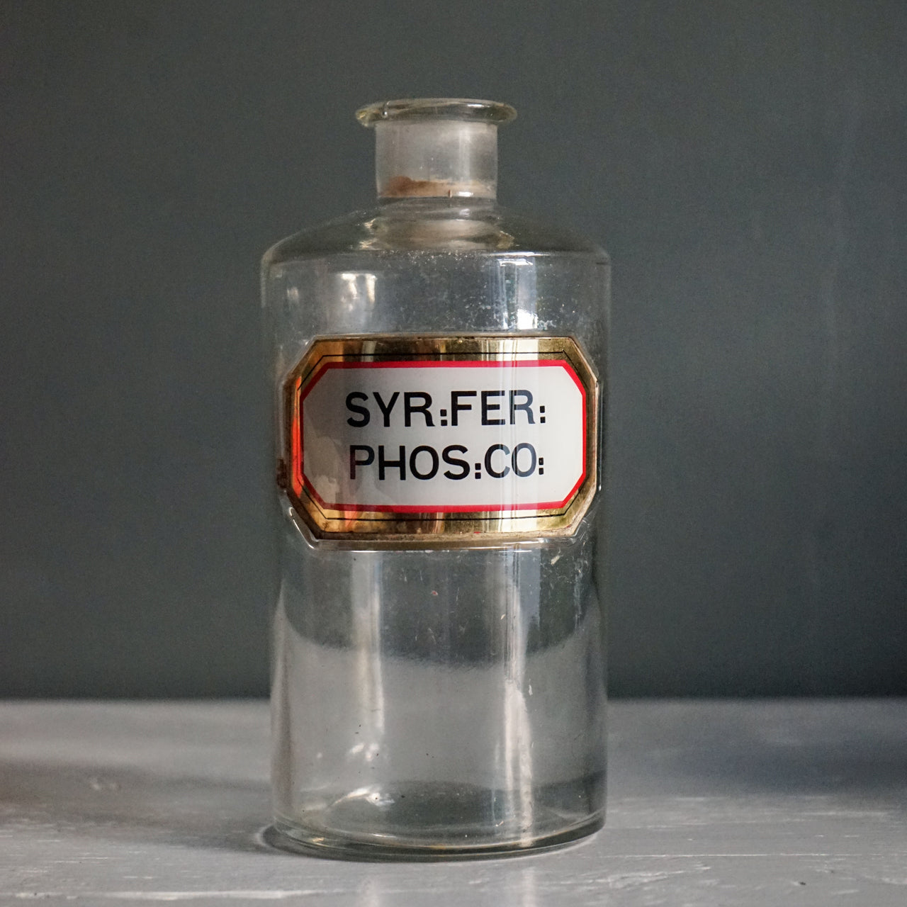 Antique Syr:Fer Apothecary Bottle