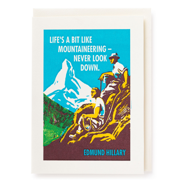 'Mountaineering' Greetings Card