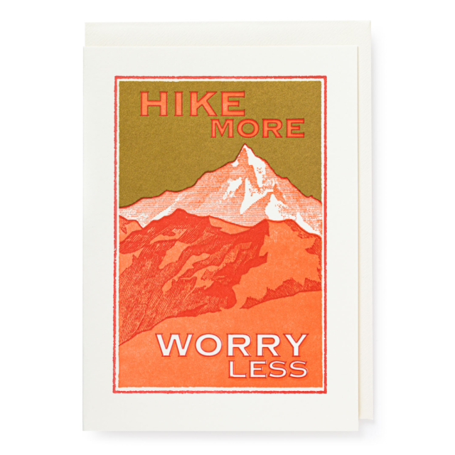 'Hike More' Greetings Card