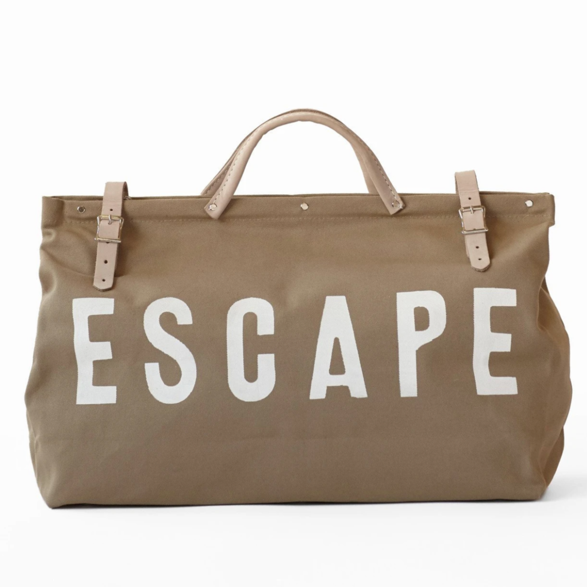 'Escape' Canvas Utility Bag - Khaki